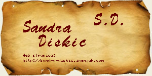 Sandra Diskić vizit kartica